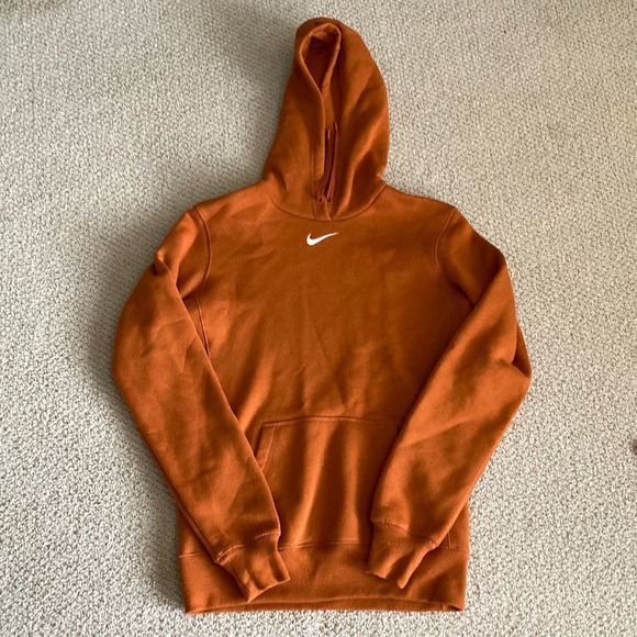 NEW Nike Texas Longhorns Burnt Orange Small Hooded Sweater Hoodie Cotton NWOT - Picture 1 of 7